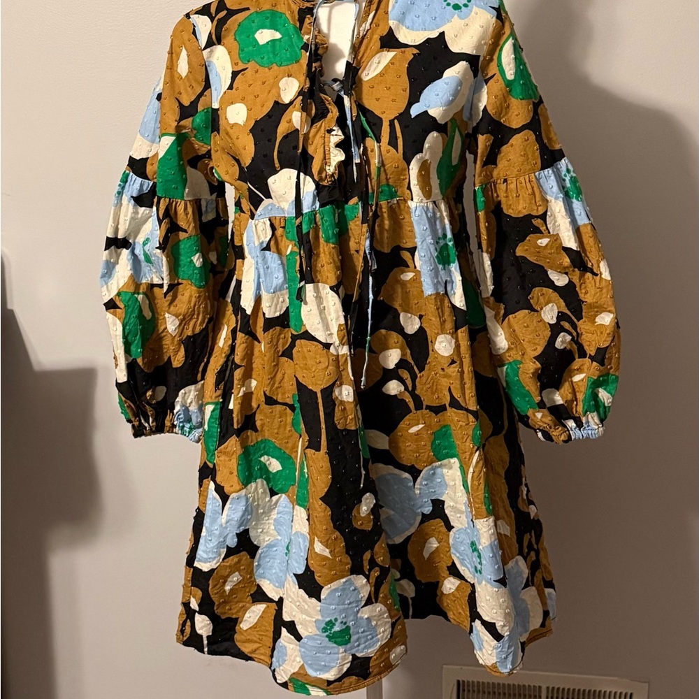 Who What Wear Multicolor Abstract Dress